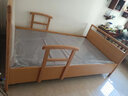 世道老人床家用床智能電動(dòng)床多功能升降實(shí)木床新中式單雙人加寬帶扶手 1.5米電動(dòng)床架+新款櫸木床圍+海綿床墊 曬單實(shí)拍圖