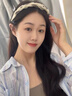 曉青瓜韓版輕奢水鉆細頭箍女壓發(fā)帶齒防滑簡約2025新款網(wǎng)紅發(fā)箍發(fā)卡頭飾 金絲發(fā)箍【白色】F2588 曬單實拍圖