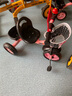 XBEIER 兒童三輪車腳踏車手推車2-3-5-6歲寶寶嬰幼兒溜娃小孩推車輕便 豪華款紫色 曬單實拍圖