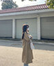 GARNUO卡其色風衣外套女中長款2025春秋季新款流行高級感小個子休閑大衣 卡其色 M【116-130斤】 曬單實拍圖
