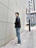 羅蒙（ROMON）高端皮衣外套男士25春秋冬季新款韓版加絨厚款機車外套黑色皮夾克 7965黑色拉鏈款 2XL 曬單實拍圖