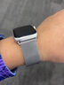 達梭適用蘋(píng)果手表表帶apple watch s10/9/8/se/ultra表帶不銹鋼米蘭尼斯男女腕帶磁吸高級ultra運動(dòng) 銀色 40/41/42mm表盤(pán)通用 曬單實(shí)拍圖
