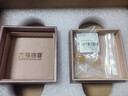 六福珠寶足金絲綢金紐扣黃金耳釘耳飾送禮 計價 GJGTBE0016 3.80克(含工費740元) 配硅膠耳堵 曬單實拍圖