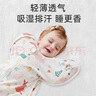 安舒棉防驚跳包裹巾襁褓睡袋投降式嬰幼兒防踢被防驚嚇包被 小兔子（竹棉透氣）適合30℃以上 M碼【適合體重8-15斤】 曬單實(shí)拍圖