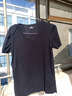 費洛仕短袖T恤男冬加絨加厚半袖修身百搭內衣帶絨純色打底衫V領(lǐng)保暖秋衣 加絨短袖黑色 XL （135斤以下） 曬單實(shí)拍圖
