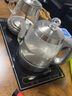 簡(jiǎn)纖全自動(dòng)底部上水電熱燒水壺泡茶專(zhuān)用茶臺一體茶桌嵌入式煮茶器家用 雙上水黑色-套餐-胡桃木框桶裝水款 1.2L 曬單實(shí)拍圖