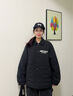 UNDEFEATED五條杠教練棉服潮流美式絎棉翻領(lǐng)教練棉服 24新品 黑色 L 曬單實拍圖
