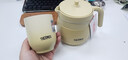 膳魔師（THERMOS）日本進口膳魔師燜泡、帶茶漏家用不銹鋼大容量茶壺TTE-450/700 奶黃色茶杯 240ml 曬單實拍圖