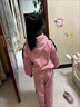 童裝女童套裝春秋兩件套金絲絨加厚洋氣網(wǎng)紅運動(dòng)休閑兩件套中大兒童冬季衛衣褲子學(xué)生小女孩洋氣衣服 淺粉 加絨加厚 140碼建議身高130cm左右＞同裝小女孩 曬單實(shí)拍圖