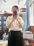 魅力棠a字半身裙女2024新款春夏季高腰中長(zhǎng)款西裝裙顯瘦一步包臀短裙子 黑色 L/28(105-115斤) 曬單實(shí)拍圖