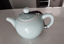 陶瓷功夫茶具茶壺大號青瓷帶球孔過(guò)濾泡茶壺單壺家用哥窯冰裂開(kāi)片靈青坊 弟窯粉青 曬單實(shí)拍圖