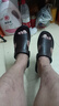 老人頭（LAORENTOU）涼鞋男夏季頭層牛皮透氣沙灘百搭休閑鞋涼拖鞋男鞋子 10965 棕 42 曬單實(shí)拍圖