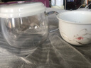 左茗右器玻璃水杯 帶把手泡茶杯帶蓋辦公室綠茶杯咖啡杯家用早餐牛奶杯 300ML把杯 曬單實(shí)拍圖
