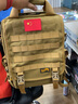 路游（LooYoo） A49高強(qiáng)尼龍軍迷戶(hù)外多功能男單肩雙肩豎款戰(zhàn)術(shù)電腦背包14吋通勤 卡其色 曬單實(shí)拍圖