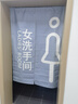 洛楚（Luxchic）棉麻布藝門簾 來圖定制 飯店防油煙半遮擋半簾餐廳后廚隔斷簾免打孔商用掛簾 曬單實(shí)拍圖
