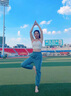 莫代爾 運(yùn)動(dòng)內(nèi)衣女防震防下垂跑步瑜伽美背心上衣帶胸墊健身服文胸 蜜柚粉(固定胸墊) M (95-105斤) 曬單實(shí)拍圖