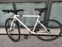 迪卡侬speed500城市通勤自行车公路男女学生单车 speed500白色 M码(175-188CM)（脚撑单独购买） 实拍图
