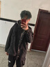 愛(ài)洛斯汀堡牛仔外套男春秋復古寬松bf休閑帥氣上衣港風(fēng)ins潮牌工裝夾克男裝 J17黑色 XL 曬單實(shí)拍圖