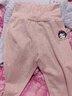 迪士尼女童秋褲兒童保暖褲德絨高腰打底褲棉毛褲內穿小女孩熱能褲 淺粉SP98255 130CM 曬單實(shí)拍圖