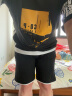 稻草人（MEXICAN）短袖套装男夏季男士印花休闲短袖T恤短裤运动套装男 黑色 3XL 实拍图