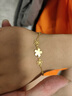 周六福輕婚嫁系列桃花黃金手鏈女生日禮物計價(jià)A0712526約4.54g16+3cm 曬單實(shí)拍圖