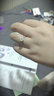 AVHE白18K金滿(mǎn)鉆戒指扭臂培育鉆石人工戒女求結婚禮物七夕送老婆 1克拉D色/VVS-18K金鉆戒-NGIC證 曬單實(shí)拍圖