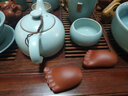 謙君 紫砂茶寵擺件 原礦底槽青功夫茶道茶桌擺件 創(chuàng)意可養(yǎng)茶玩雕塑知足常樂 一對 曬單實拍圖