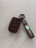 堅翔路虎極光鑰匙套發(fā)現神行者2發(fā)現4老款攬勝星脈汽車(chē)鑰匙包殼扣高檔 B款復古棕色+真皮車(chē)標繩 曬單實(shí)拍圖