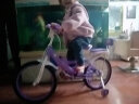 紫榕 儿童自行车女孩单车3-8岁公主款脚踏车男女宝宝小孩童车 丁香紫【经典款】闪轮护具套装 18寸 适合110-130cm 实拍图