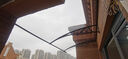 穩(wěn)顧鋁合金雨棚遮雨棚戶外遮陽棚雨棚屋檐家用窗戶露臺門口雨棚擋雨 伸出150cm*靠墻總長300cm 曬單實拍圖
