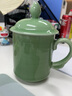 龍泉青瓷茶杯辦公杯陶瓷茶具家用喝茶杯純手工泡茶杯帶柄杯子普洱茶杯水杯 弟窯大跳叨梅子青-禮盒裝 曬單實(shí)拍圖
