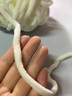 優(yōu)悅居冰條線粗毛線團解悶手工diy織圍巾鉤針勾拖鞋編織材料包送男女友 02乳白 曬單實拍圖