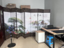 帝兰慕 屏风隔断客厅现代新中式办公室实木折屏折叠移动帘简易遮挡玄关 2.米高*0.5米宽单面图一扇价格 实拍图