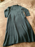 無(wú)印良品（MUJI） IDEE 女式 羊毛 連衣裙 GAC83C3A 長(cháng)裙裙子 深灰色 均碼（165/88A） 曬單實(shí)拍圖