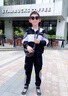 小咕嘟熊童裝男春秋裝兒童套裝三件套衛衣外套運動(dòng)男孩休閑衣服男童套裝 黑白兩件套 110 曬單實(shí)拍圖