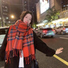CRANTA KOMEIA過年紅色圍巾女冬季針織毛線圍脖生日禮物送女友老婆 橘紅藍(lán)格 高級感ck風(fēng)送女朋友愛人實(shí)用高檔 曬單實(shí)拍圖