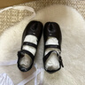 Maison Margiela馬吉拉Tabi雙帶芭蕾分趾鞋平底搭扣休閑鞋女鞋單鞋通勤 T8013黑色 36 曬單實(shí)拍圖