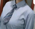 伊婭莎職業(yè)裝長(cháng)袖襯衫男女商務(wù)正裝彈力襯衣中介物業(yè)工裝企業(yè)公司工作服 女-單件灰色襯衫 XL 曬單實(shí)拍圖