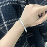 CHOMEL KINSEY999.9足銀手鐲女古法銀傳承手工實(shí)心磨砂手環(huán)光面鐲子送女友禮物 54圈口（85-95斤） 20g 曬單實(shí)拍圖