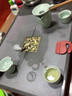 瑯庭琊坊 天然烏金石茶盤套裝整塊原石茶海泡茶托盤創(chuàng)意全自動(dòng)一體電磁爐燒水功夫茶臺(tái)排水式茶托 細(xì)語(yǔ)全自動(dòng)電器款（80X40X3CM） 曬單實(shí)拍圖