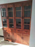 檀家匠書(shū)柜實(shí)木 新中式書(shū)櫥帶玻璃門(mén)落地文件柜書(shū)房?jì)ξ锛揖呓M合 六門(mén)書(shū)柜(顏色默認胡桃色) 曬單實(shí)拍圖