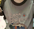 妙奕嘉長袖t恤女士打底衫女可外穿衣服女裝夏季秋裝慵懶風寬松防曬罩衫 卡其汽車插肩T恤 2XL 【135-150斤】喜歡寬松往大拍 曬單實拍圖