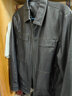 海瀾之家（HLA）皮夾克男裝25秋冬季凹凸印花PU皮革質(zhì)感商務(wù)通勤上衣服男士外套 黑色K9 M /170推薦63-68kg 曬單實(shí)拍圖