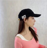 CHALL KITTY女士棒球帽四季款韓版時(shí)尚顯臉小軟頂鴨舌帽休閑太陽(yáng)帽子2025新款 黑色-高端品牌禮盒裝高級感 曬單實(shí)拍圖
