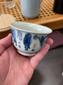 容山堂古脂 陶瓷青花主人杯仿古茶杯草木灰品茗杯五牛圖個(gè)人杯 復古青花五牛圖茶杯-壓手杯 曬單實(shí)拍圖