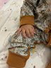 Shining Moment嬰兒衣服春季新生兒衣服薄長(zhǎng)袖連體衣男女寶寶純棉春秋爬服美拉德 米蘭秋日 80cm 曬單實(shí)拍圖