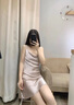 金三塔睡裙性感蕩領(lǐng)真絲19姆米重磅100%桑蠶絲純欲風(fēng)吊帶睡裙 桃盈粉/吊帶裙 M 曬單實(shí)拍圖