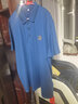 皮爾卡丹輕奢高檔品牌男裝 夏季胖子冰絲短袖T恤男翻領(lǐng)加肥加大寬松休閑大碼半袖polo保羅衫針織 藍色8208 8XL 曬單實(shí)拍圖
