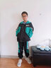 卡兔藍貓男童套裝春秋季中大童裝男外套休閑褲三件套男孩衣服兒童運動(dòng)套裝 湖綠色(外套+褲子) 140 曬單實(shí)拍圖