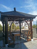 四角涼亭廠家戶外庭院實(shí)木別墅公園仿古建長廊中式景觀防腐木亭子 樹脂瓦防腐木四角亭（定制定金） 曬單實(shí)拍圖